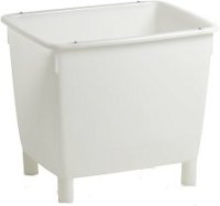 White rectangular container on feet