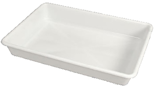 Rectangular white flat pan