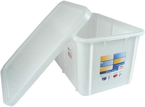 Rectangular pan 600x400 white HACCP