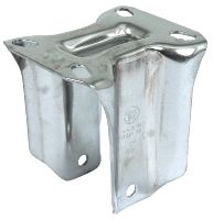Fixed housing in stainless steel with plate