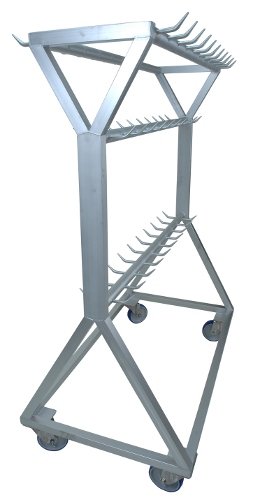 Stainless steel offal trolley