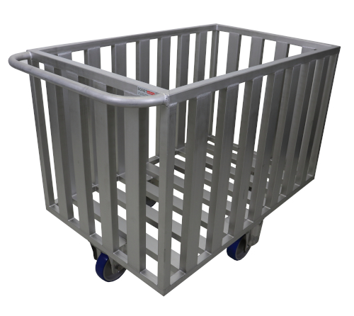 Stainless steel openwork trolley