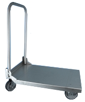 Eco stainless steel trolley rubber wheels