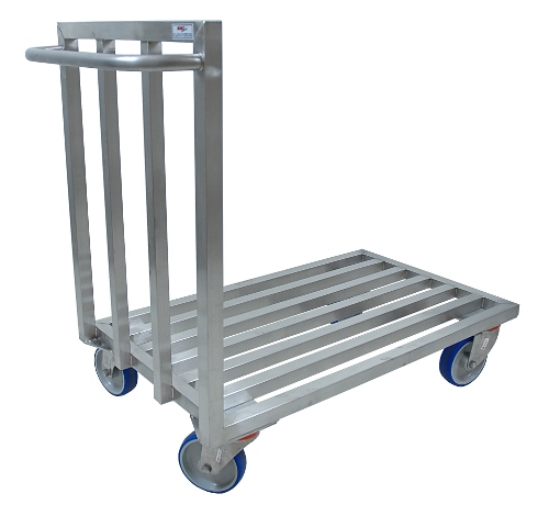Stainless steel tubular platform trolley