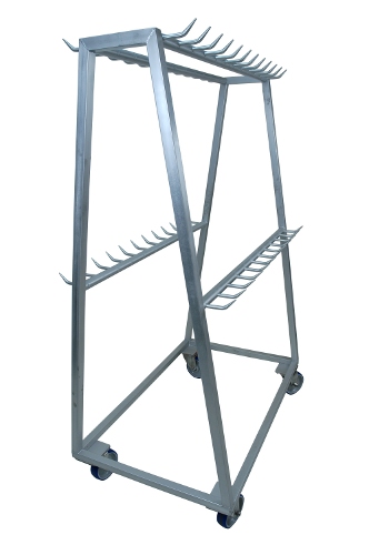 Stainless steel meat trolley