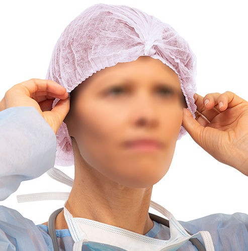Charlotte clip non tissée double élastique