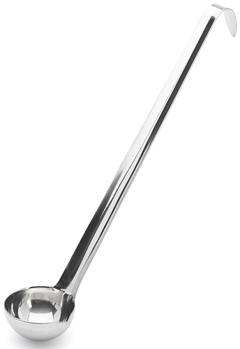Stainless steel one-piece ladle 