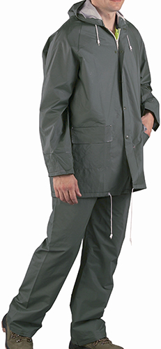 Ensemble de pluie vert