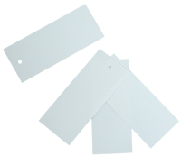 Etiquettes nues blanches