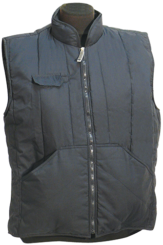 Gilet de froid bleu long