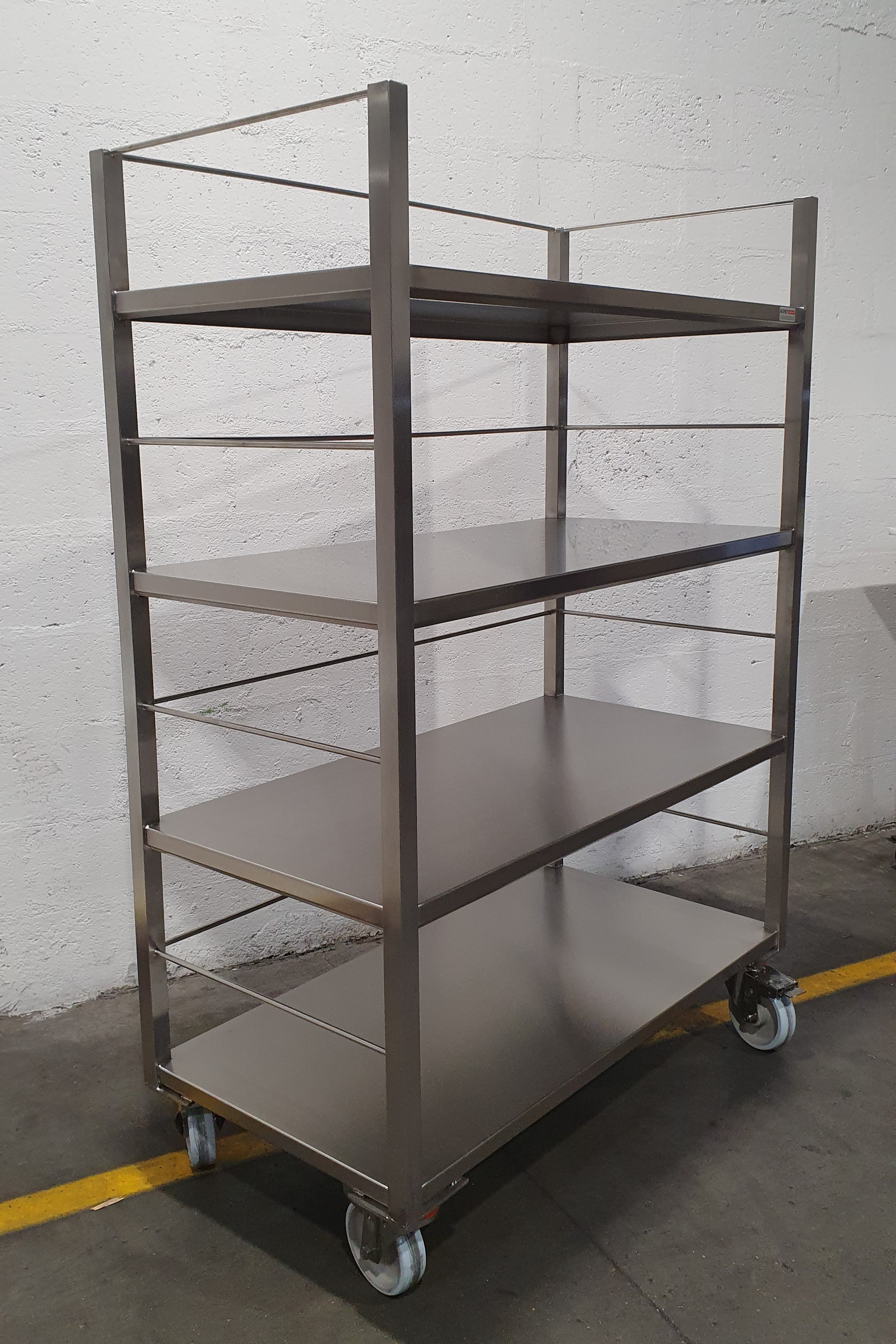 Râtelier Vertical 14 Grilles Inox - Support De Rangement Plateaux Pizza 30,5 X 30,5 X 68,5 Cm - Idéal Pizzerias & Boulangeries