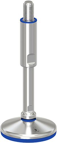 Blue stainless steel adjustable foot TEKNOHYGIENIC