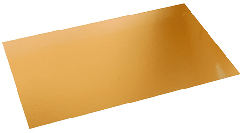 Plaque en carton or