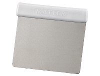 Stainless steel dough scraper with plastic handle
