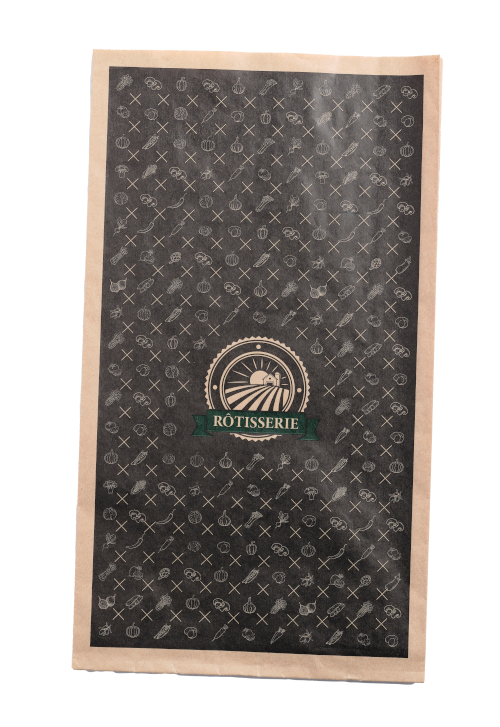 Roasted chicken paper bag