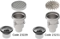 Industrial floor drain D.200, bottom discharge