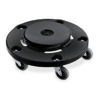Dolly with wheels for Brute round container