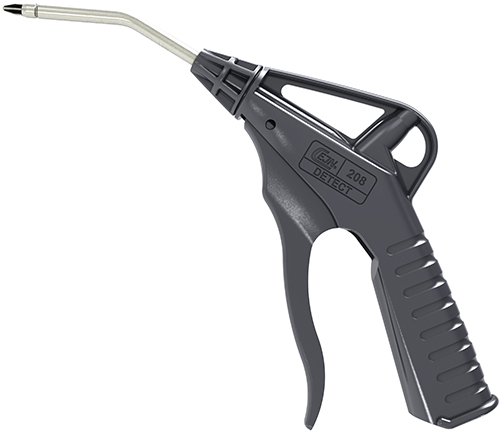 Detectable blow gun with stainless steel nozzle