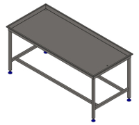 Stainless steel draining vacuum-packed table