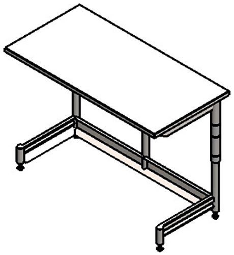 Table réglable inox