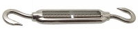 Stainless steel turnbuckle with hooks